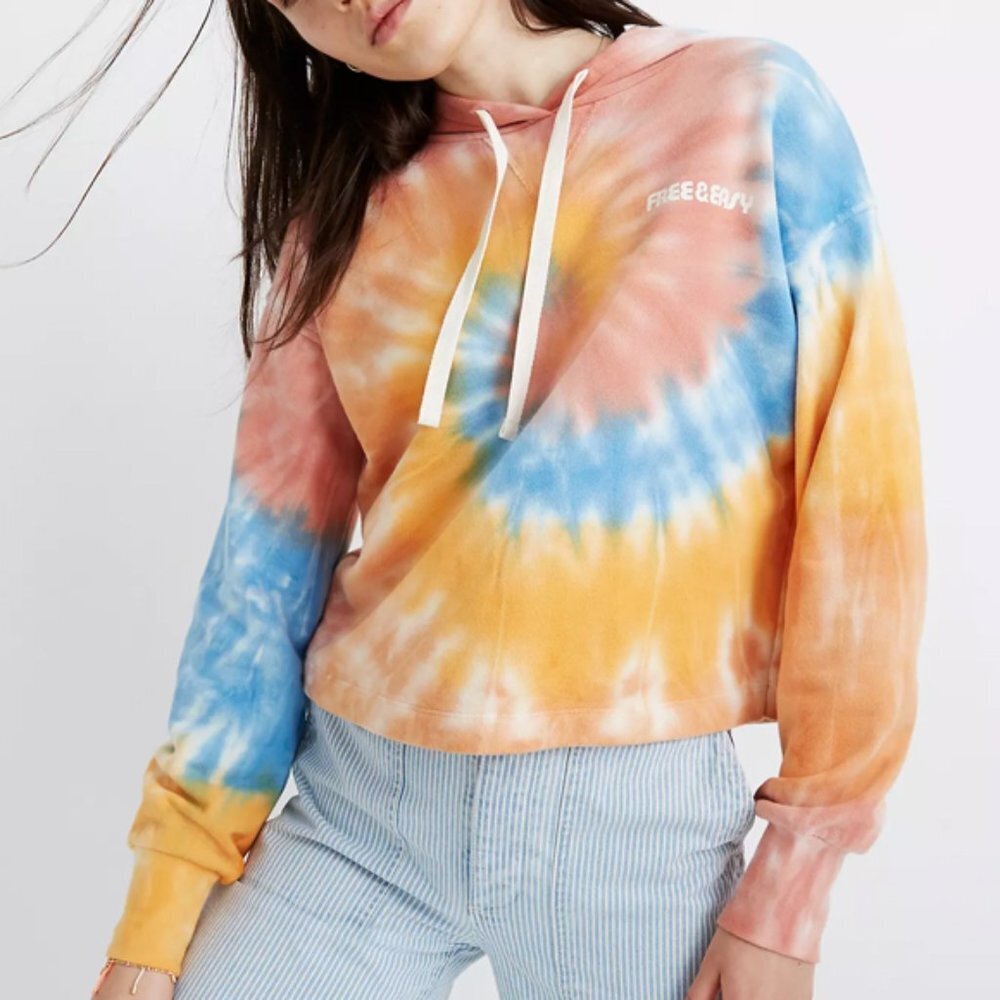 Madewell x Free & Easy Tie-Dye Hoodie Sweatshirt S